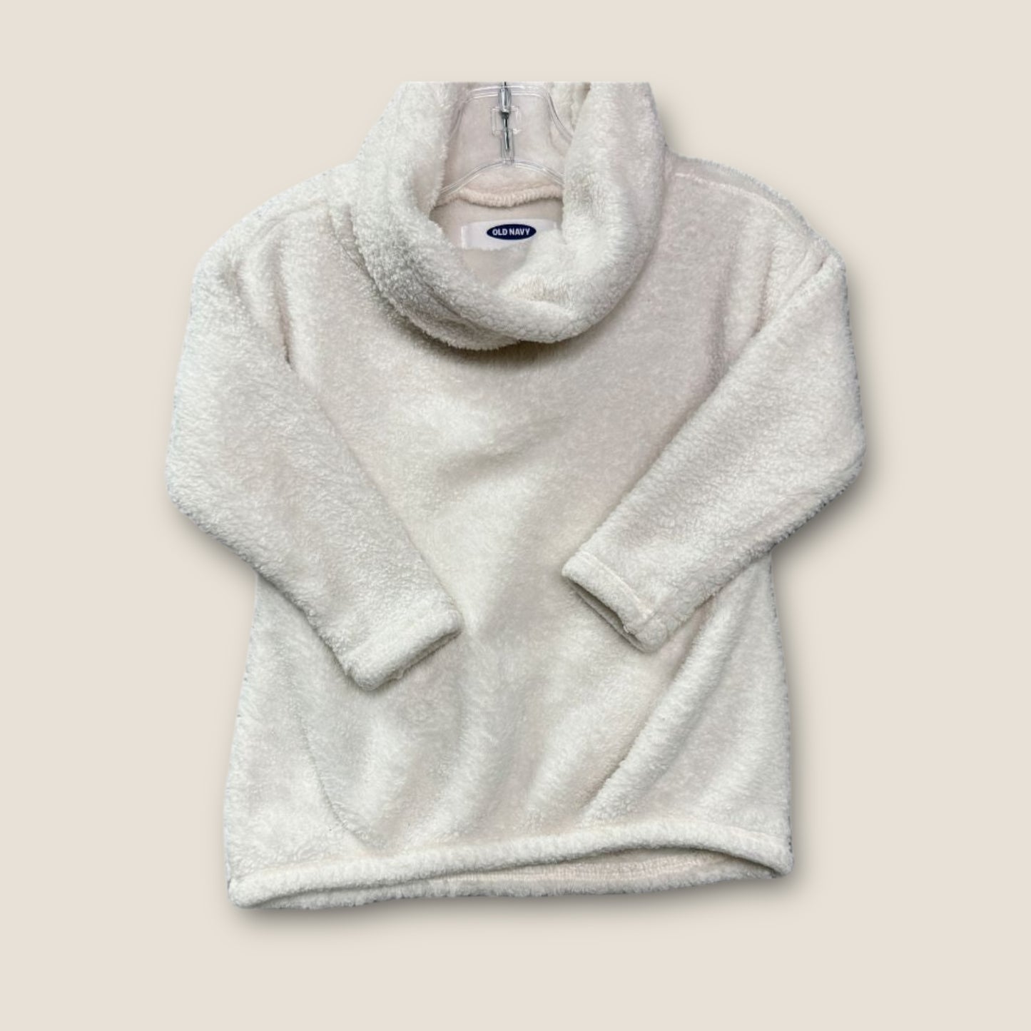 Old Navy White Fleece Pull-Over Turtle Neck, 2