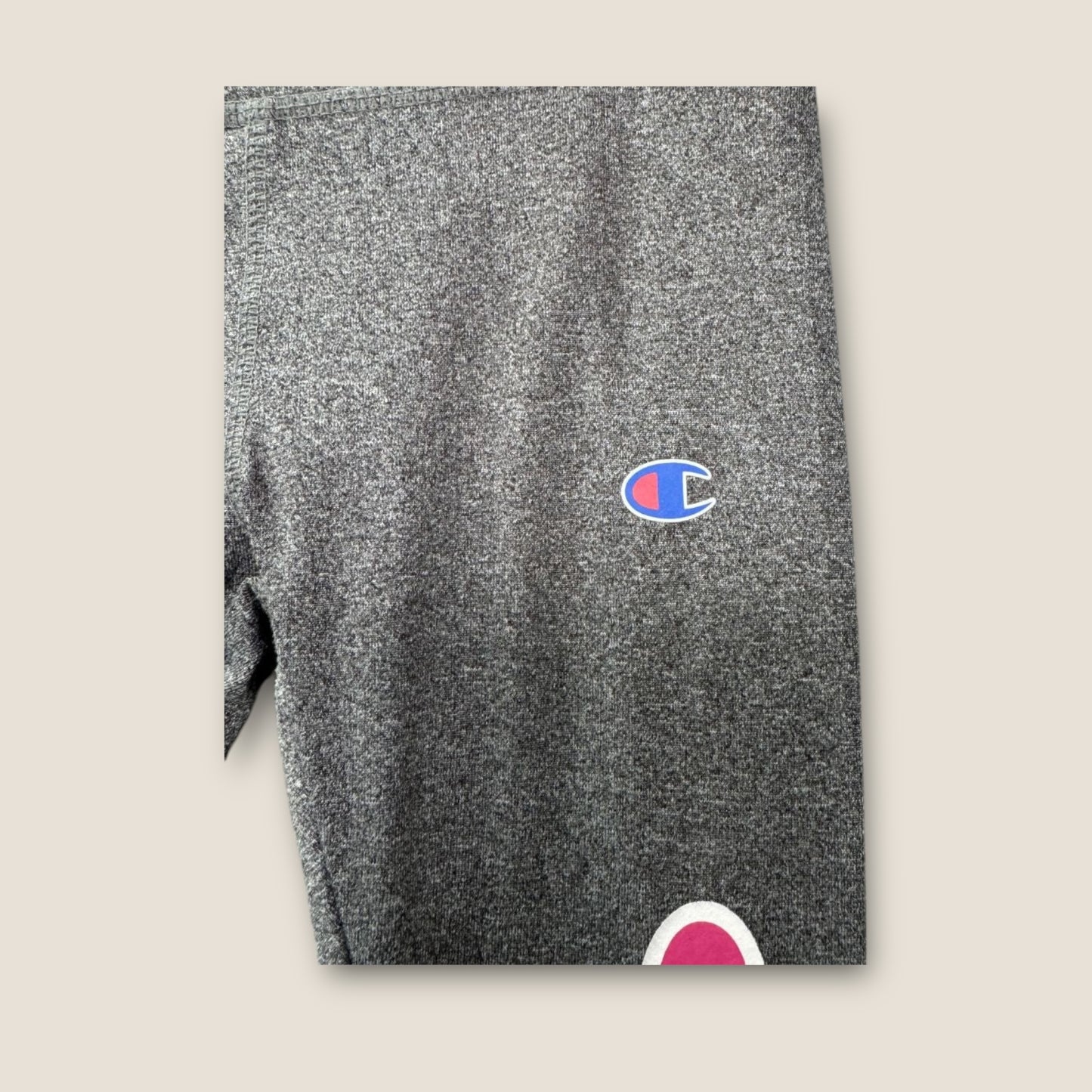 Champion Gray Leggings with Champion Logo on Leg, 2