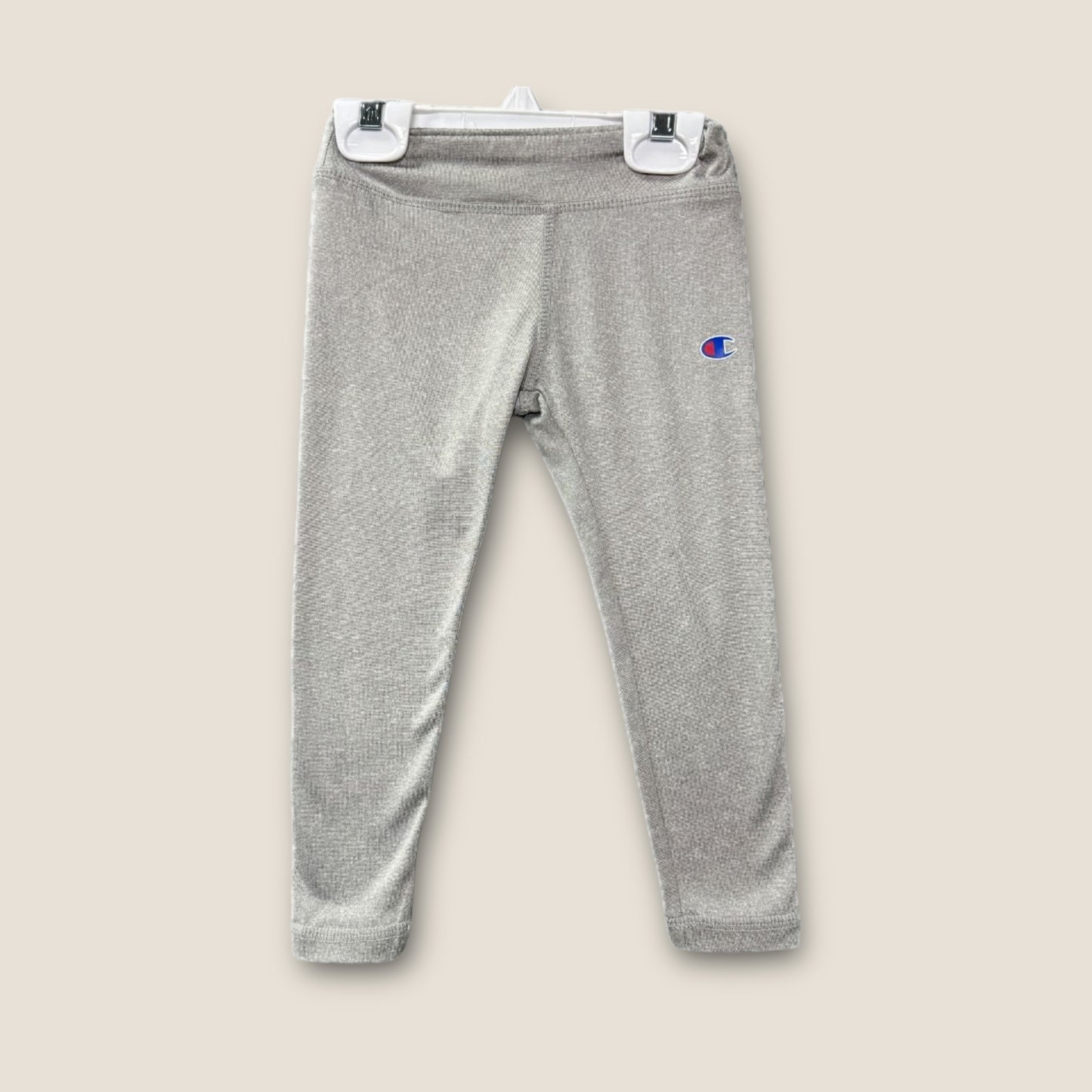 Champion Gray Leggings with Champion Logo on upper leg, 2