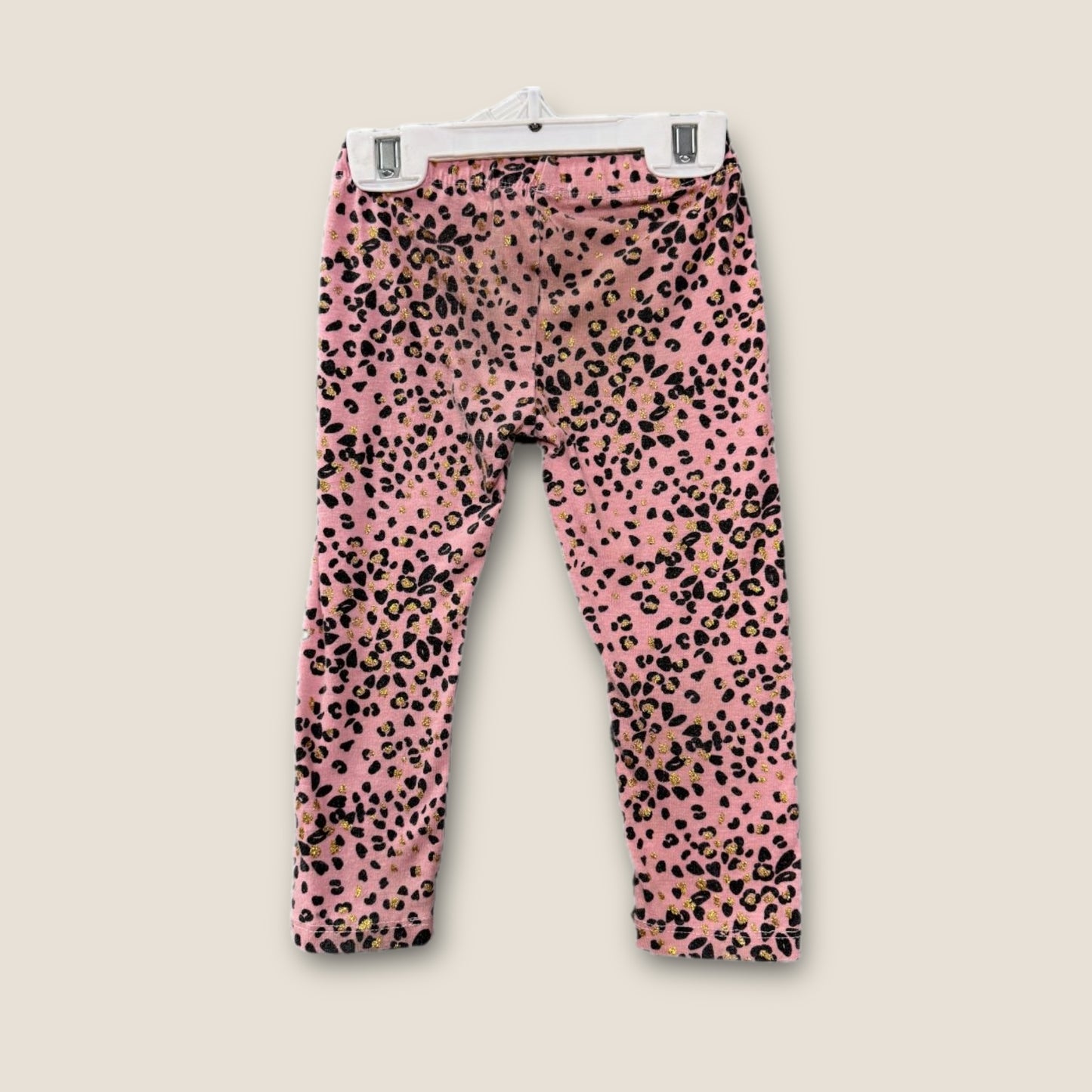 Btween Cheetah Print with Sparkles Leggings, 2