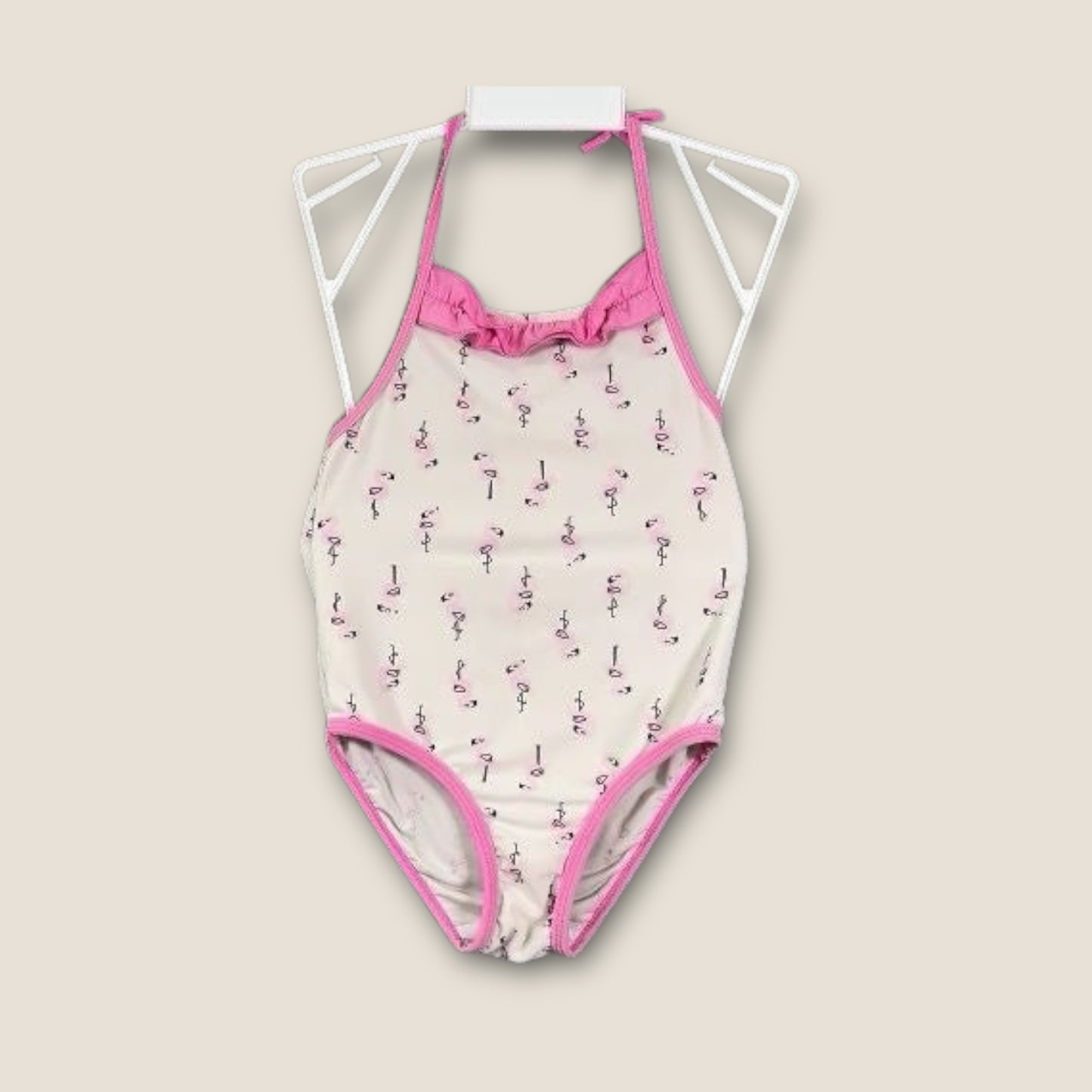 General Pink with Flamingos Girls 1 pc Swimsuit, 2