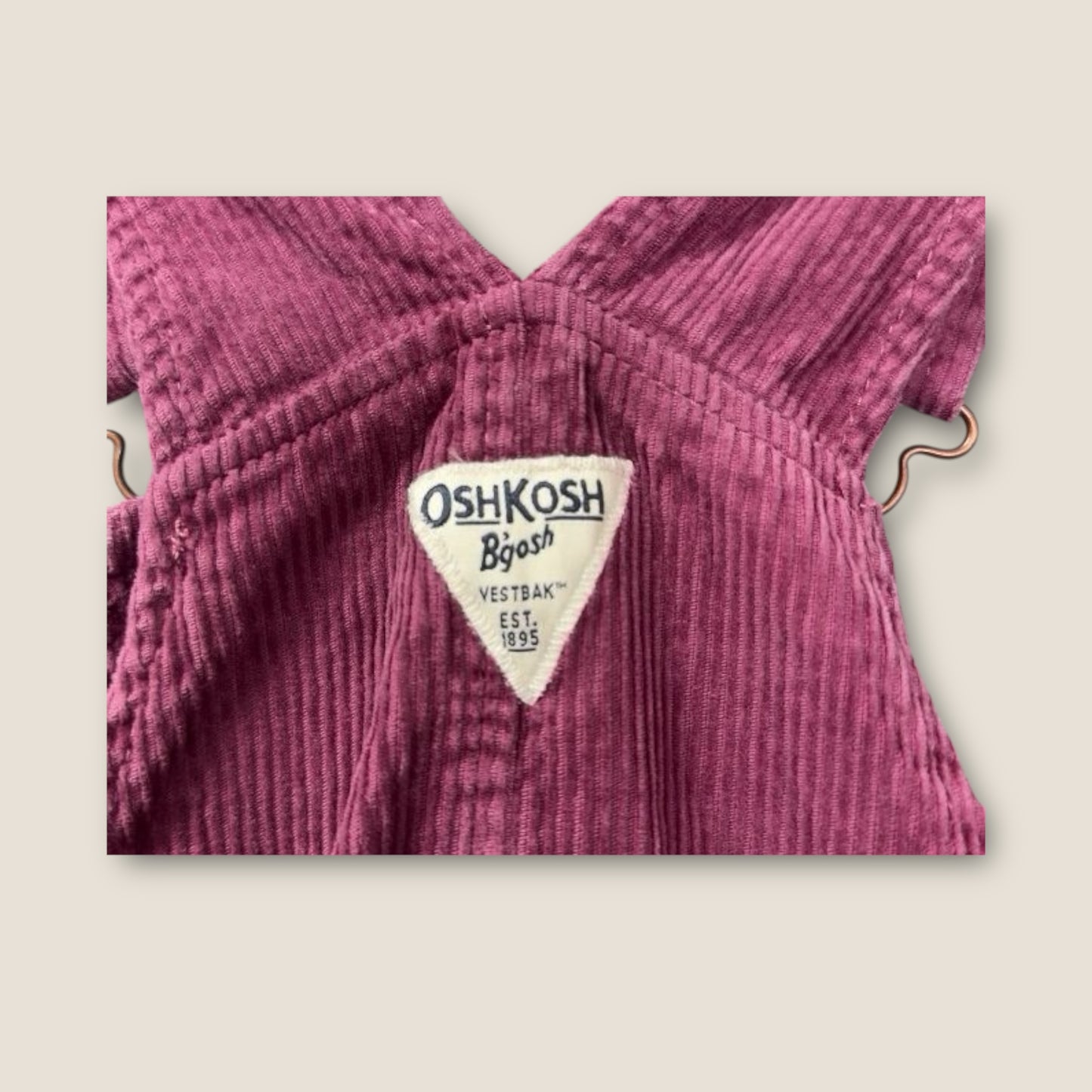 Osh Kosh B'osh Mauve Overall Dress, 3