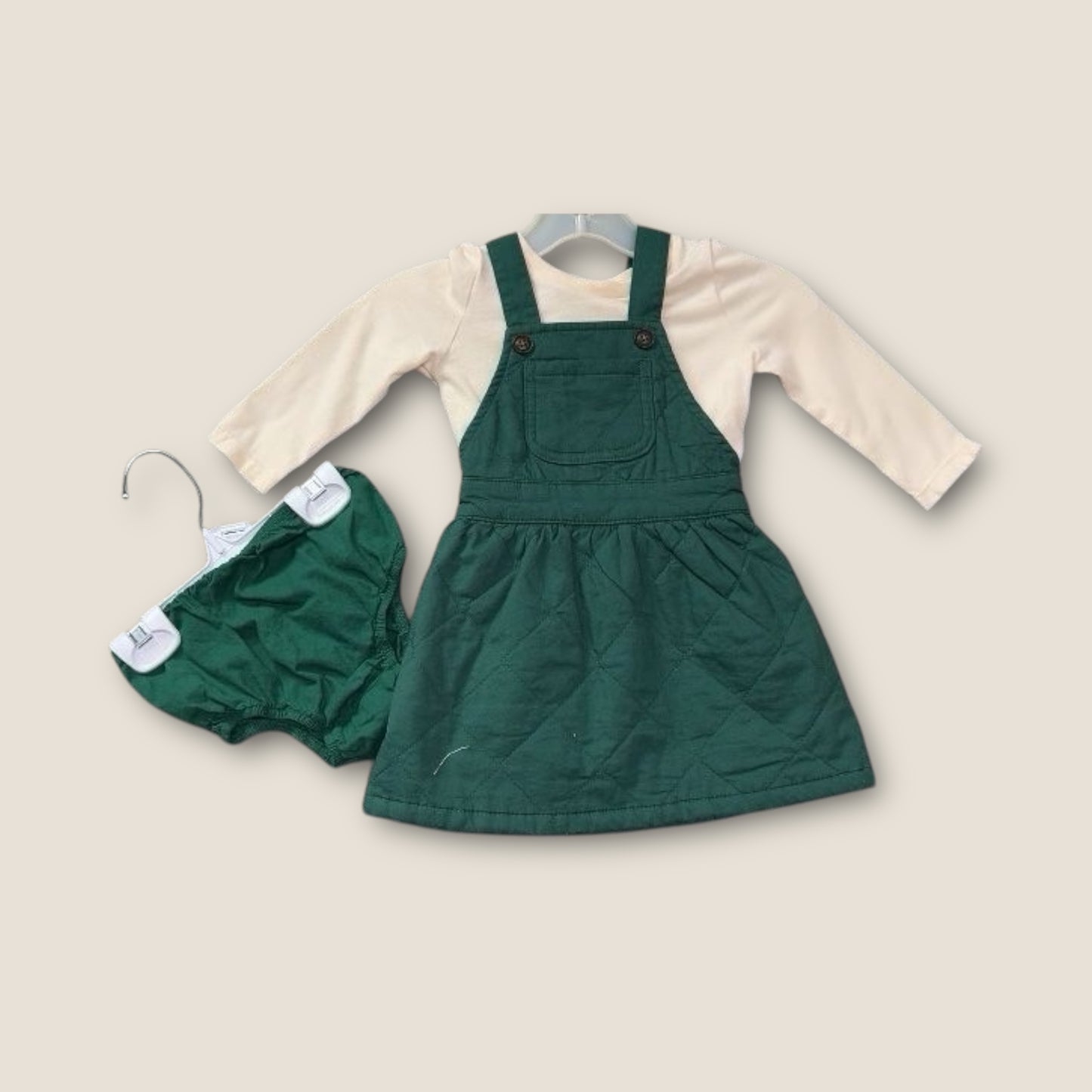 Art Class Green and White 3pc Green and White Dress, 3