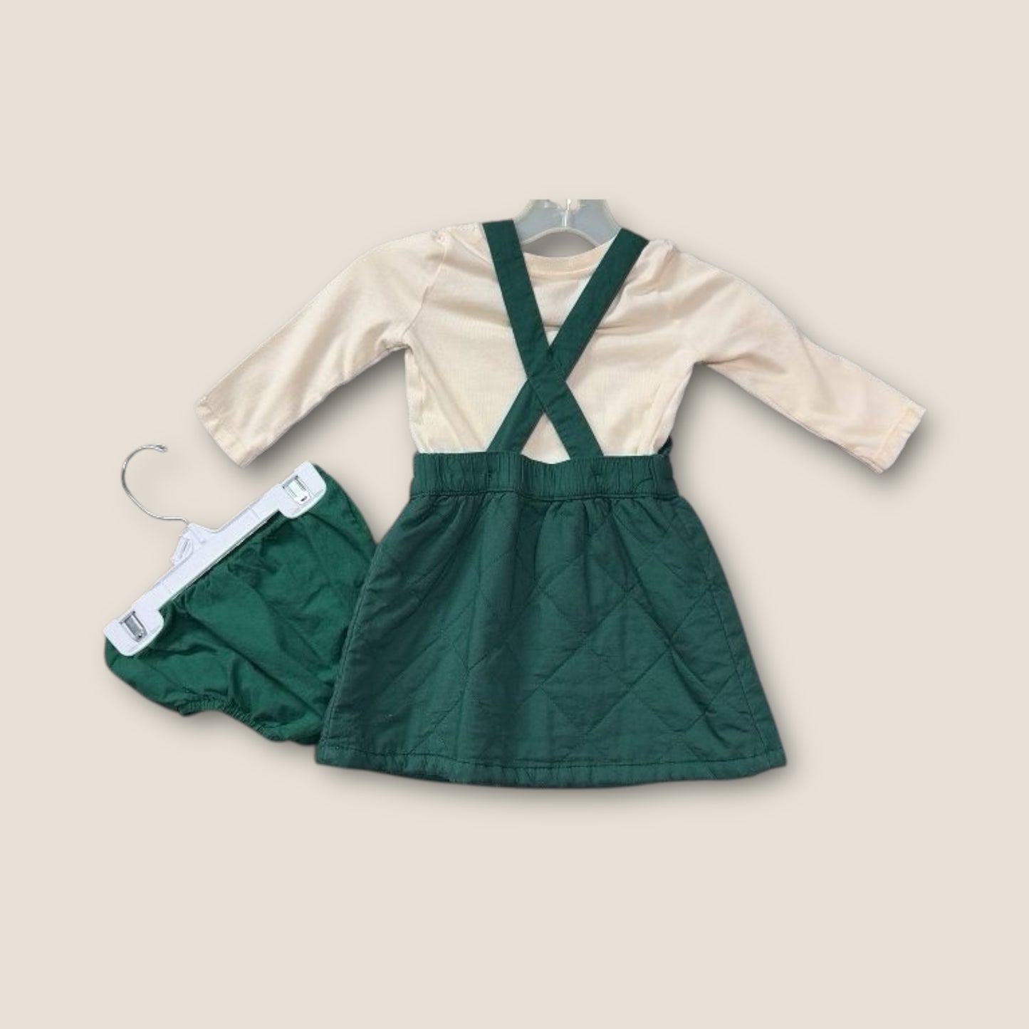 Art Class Green and White 3pc Green and White Dress, 3