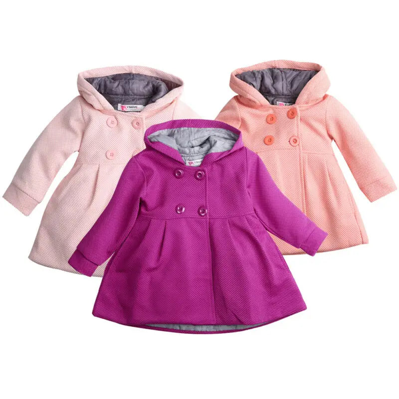 0-36m Baby Girls Coats Autumn Winter Kid Girls Clothes