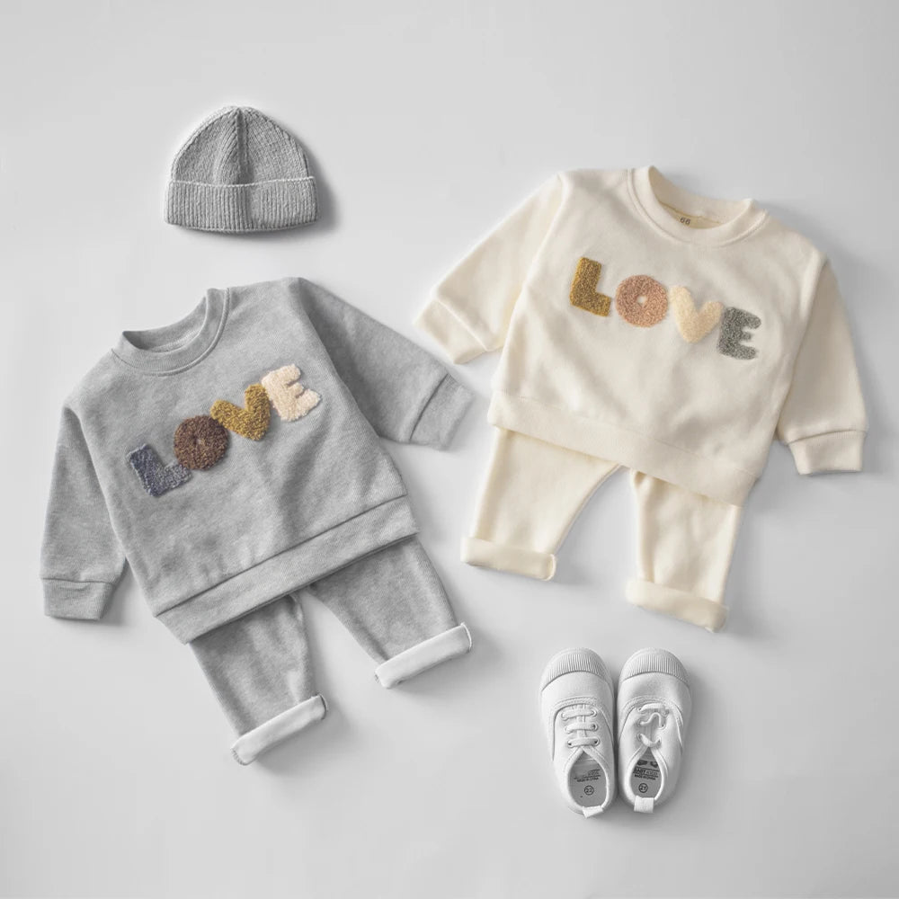 Baby Clothes Sets Infant Spring Autumn Kids Outfits Baby Hoodie Sweatshirt Suit Children Cotton Tops + Pants Baby Clothing Set