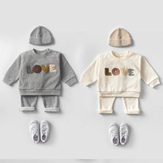 Baby Clothes Sets Infant Spring Autumn Kids Outfits Baby Hoodie Sweatshirt Suit Children Cotton Tops + Pants Baby Clothing Set