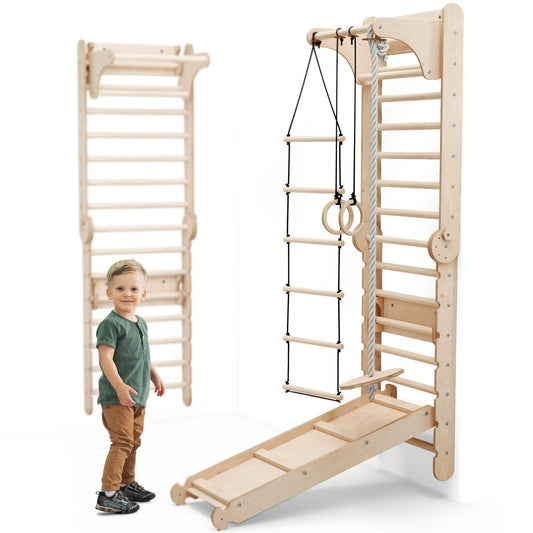 6in1 Wooden Swedish Wall / Climbing Ladder for Children