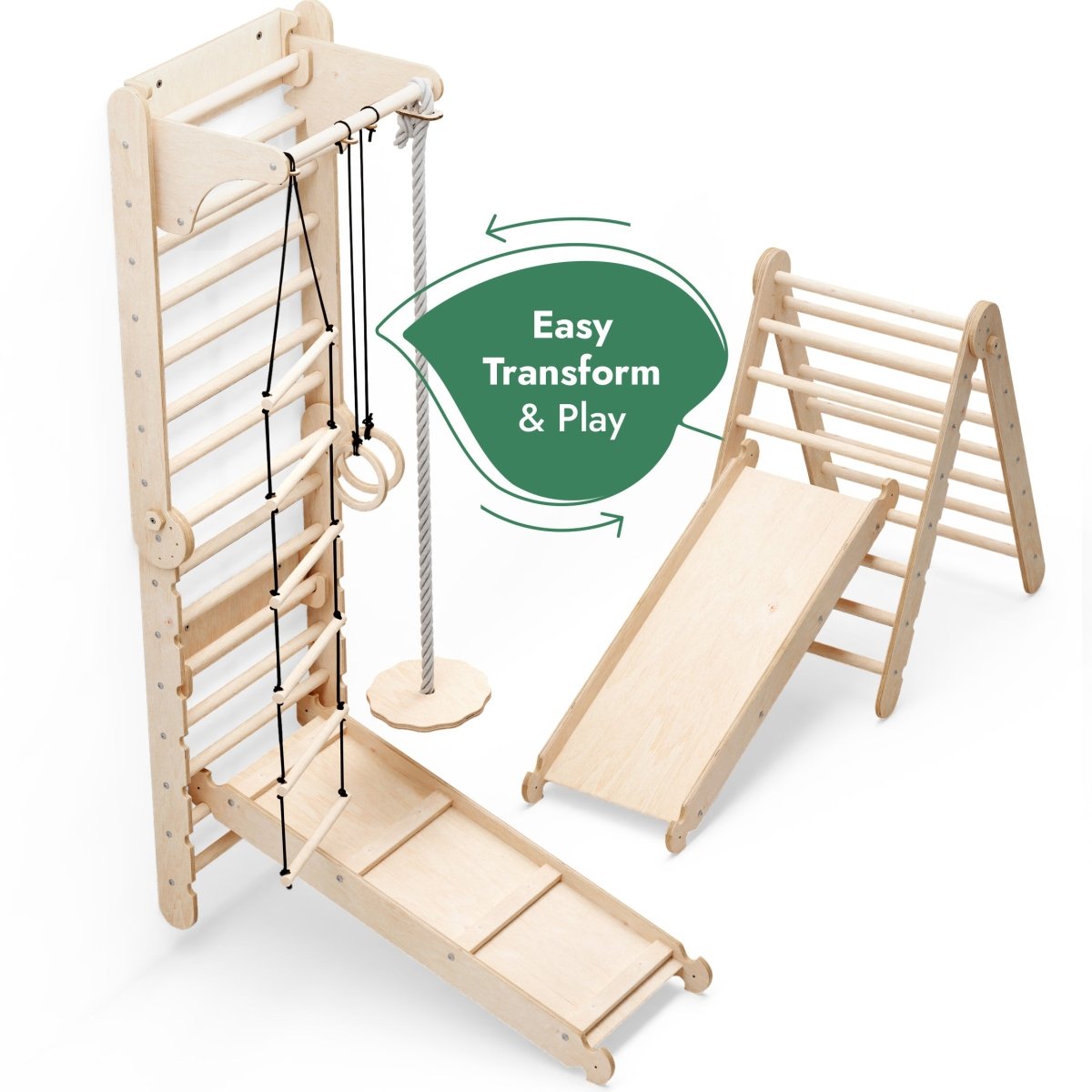 6in1 Wooden Swedish Wall / Climbing Ladder for Children