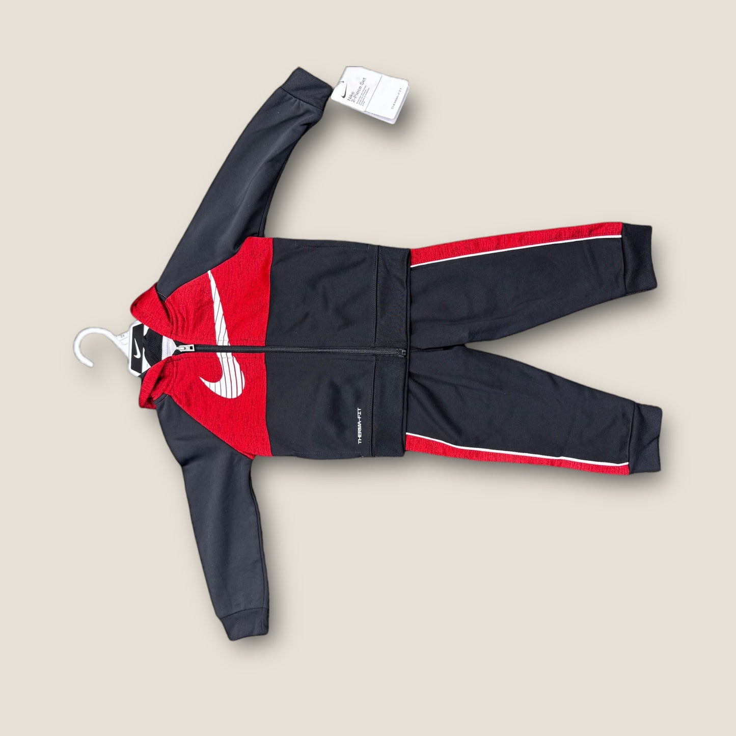 Nike 2 pc Track Suit - Black/Red