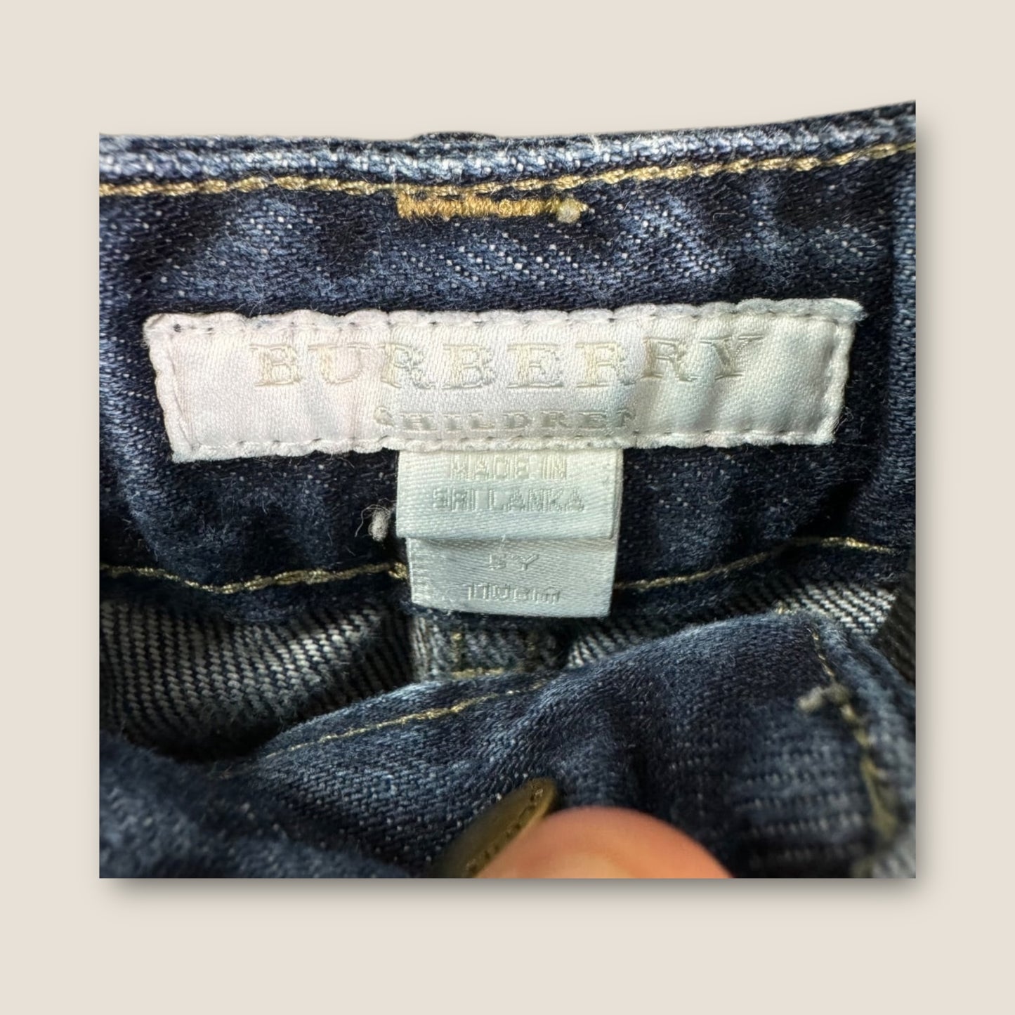 *FLAWED* Burberry Blue Jeans, 5y