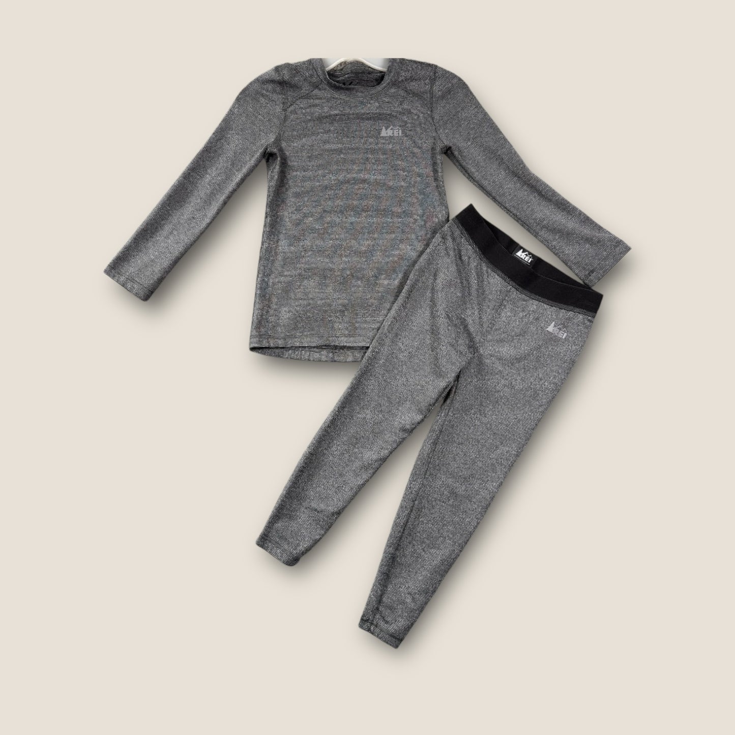 REI Grey Thermal Underwear, Top and Bottom, 4