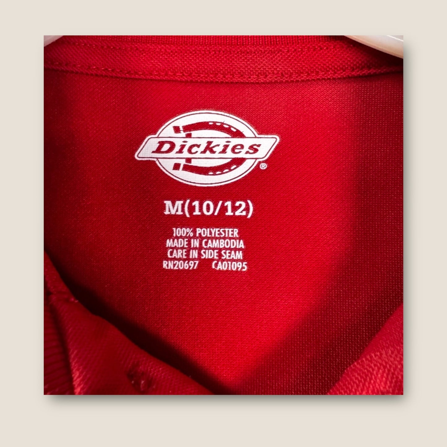 Dickies Red Polo Shirt, 10