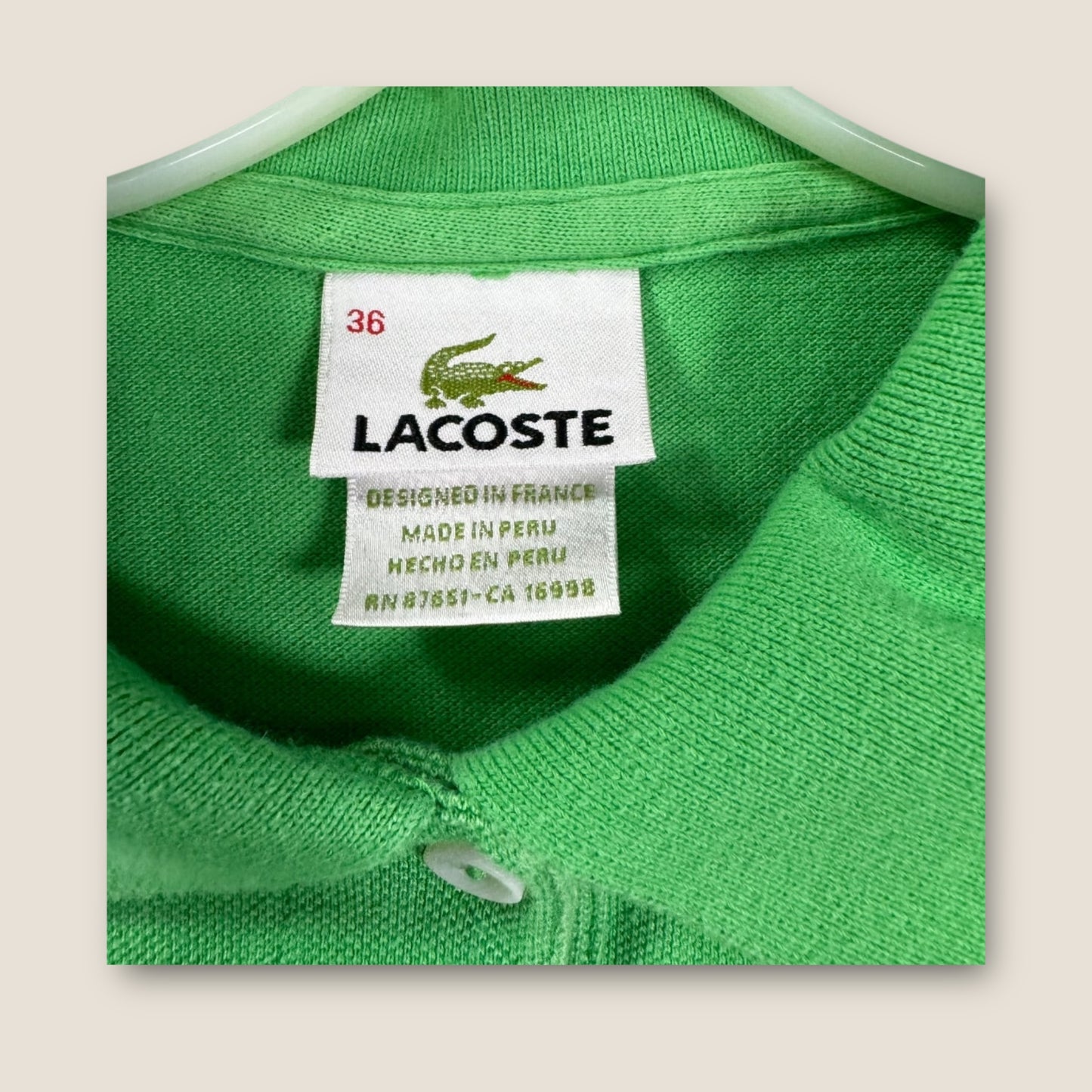 Lacoste Green Polo Shirt, 36mo