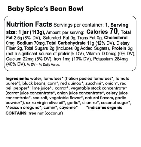 Baby Spice's Bean Bowl - 12 Pack