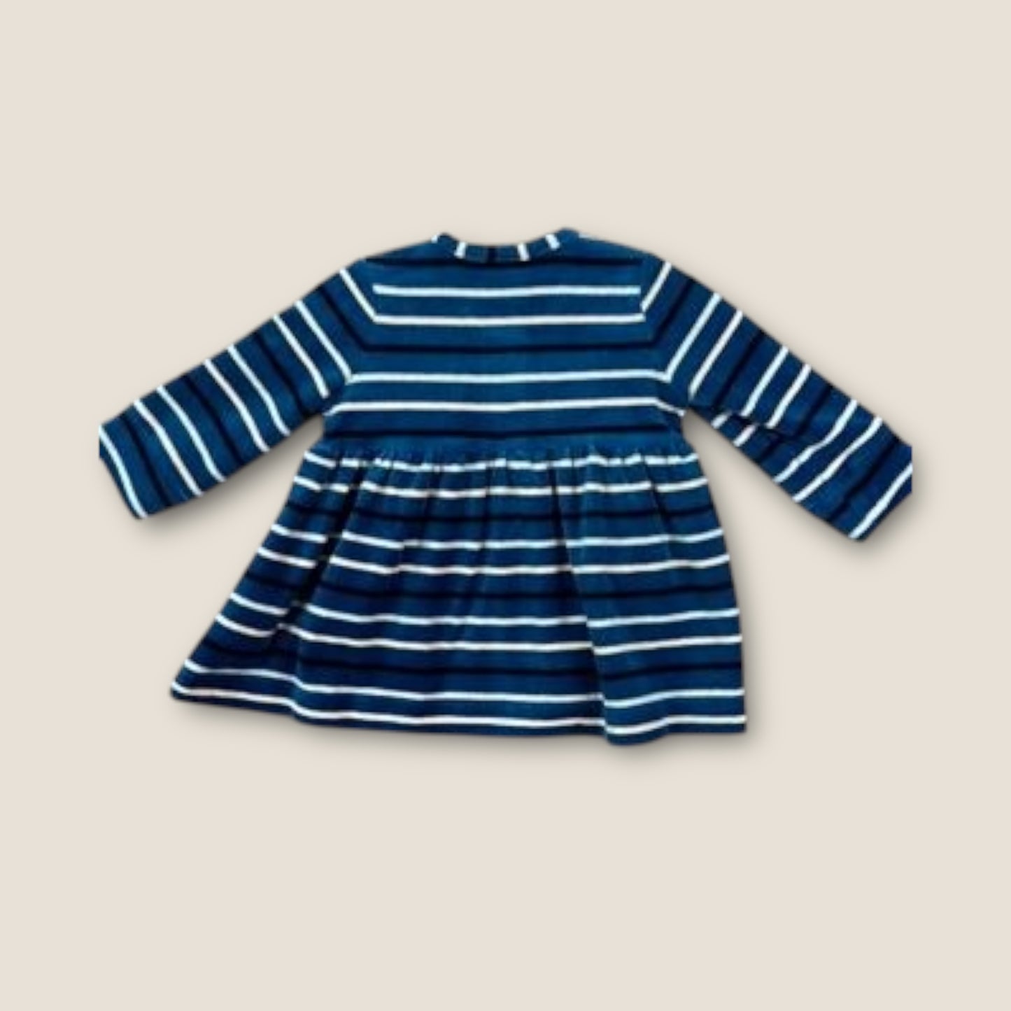 *NEW* Hanna Andersson Blue w/navy&white stripes, 3mo