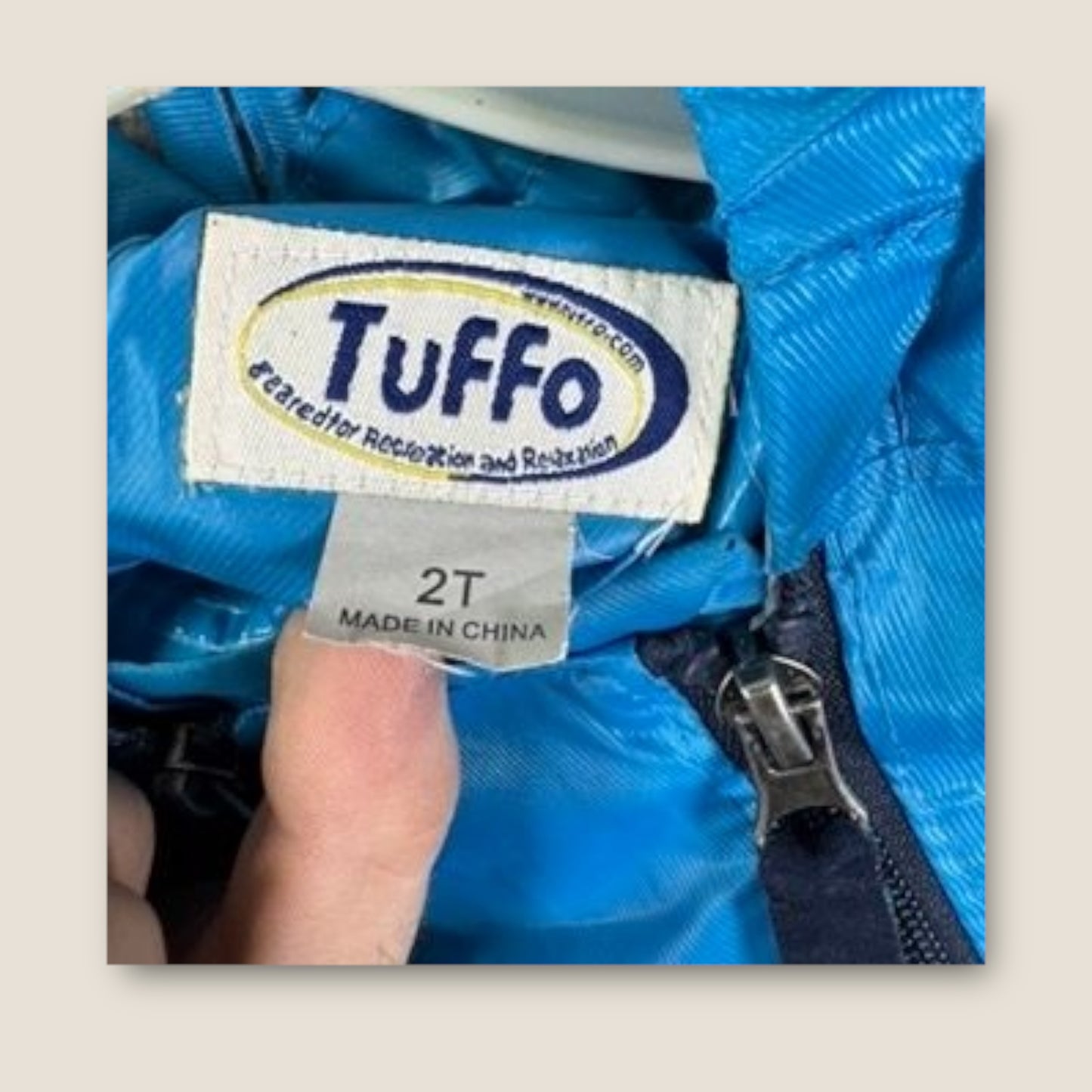 *STAINED*Tuffo Blue, Navy Blue w/bag, 2