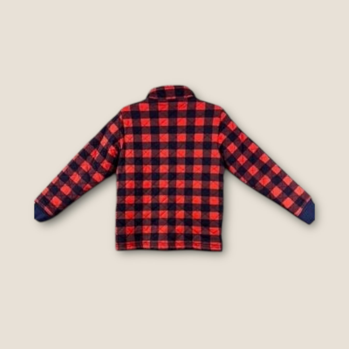 *STAINED* Hanna Andersson Red, Blue Plaid, 6