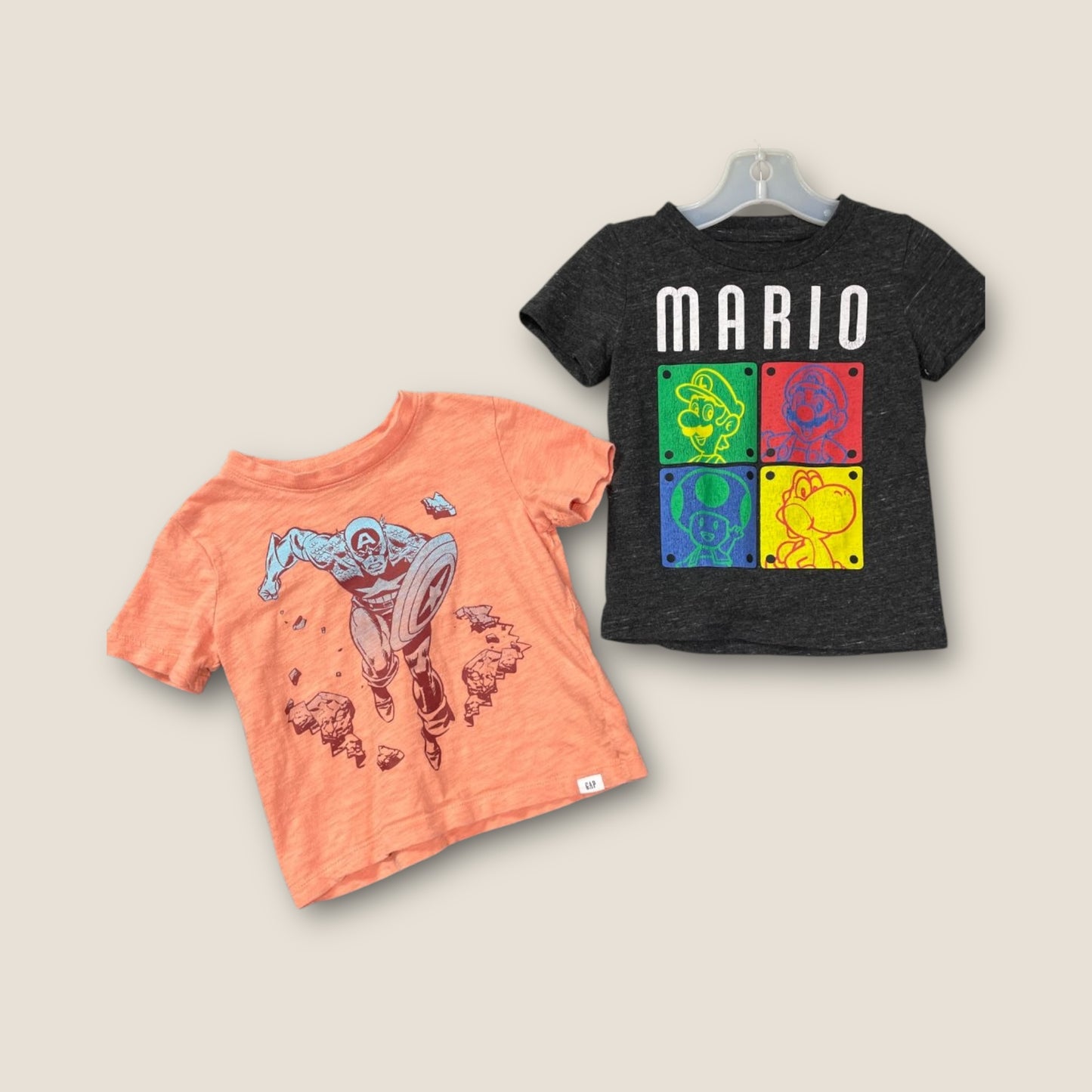 Super Mario, Gap Multi T-shirt, Set of 2, 2