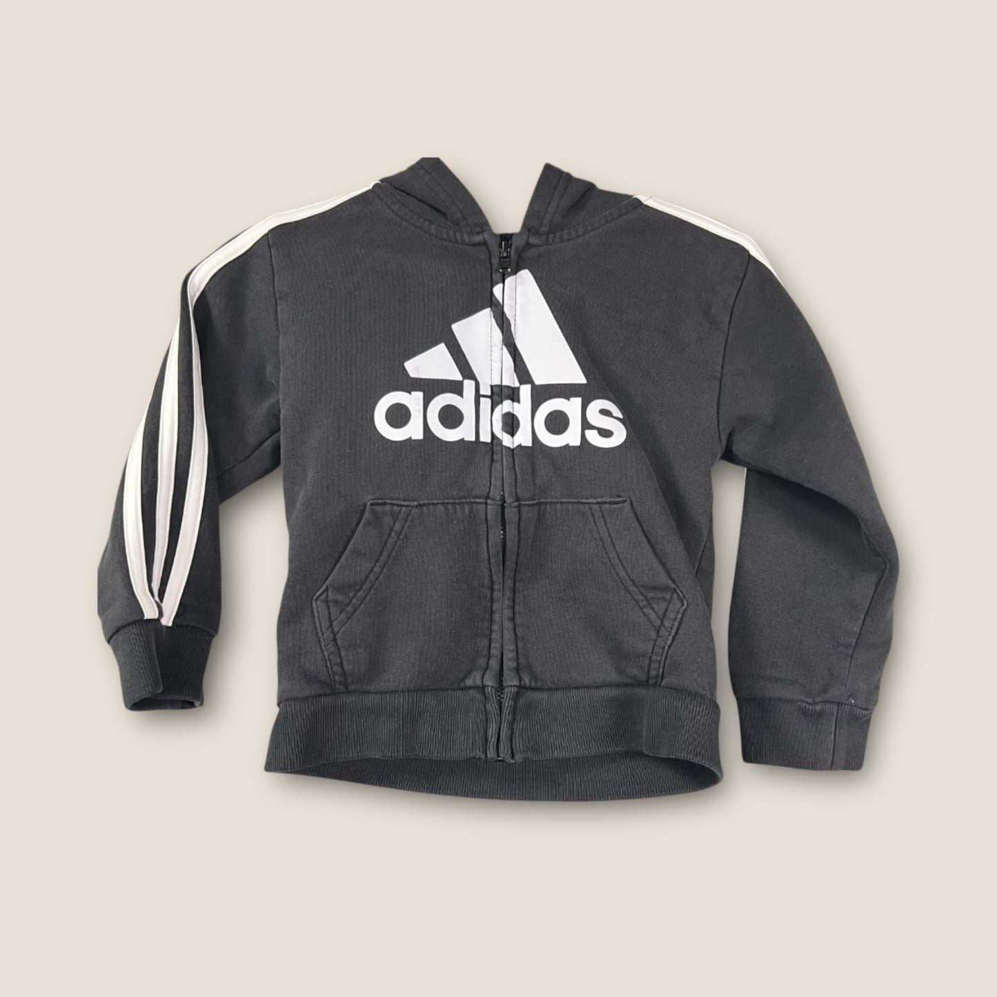 Adidas Black, White, Blue, Red Zippered Hoodie, and a Shirt, 3