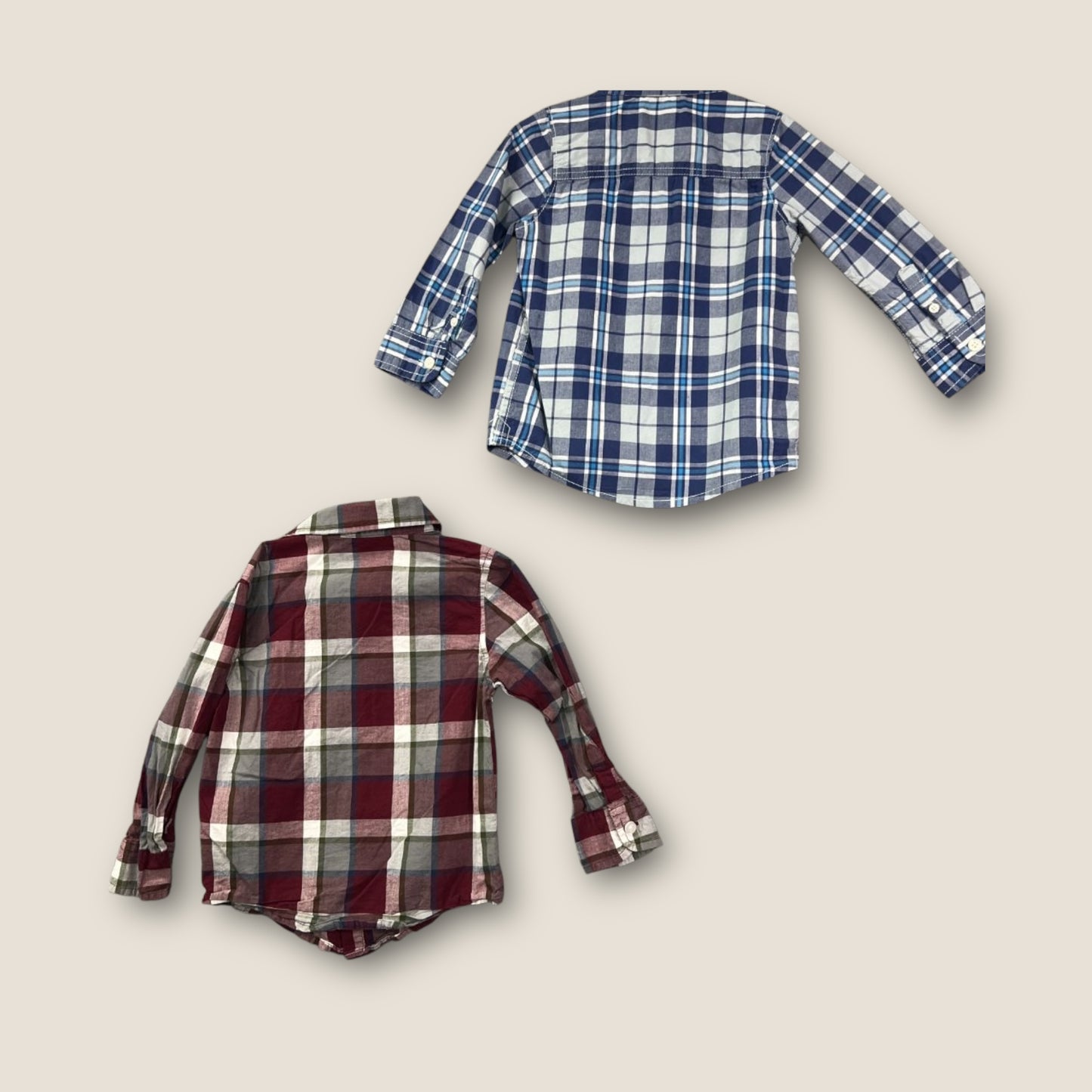 Osh Kosh, Garanimals Plaid Flannel Button Up Shirts, Pack of 2, 3