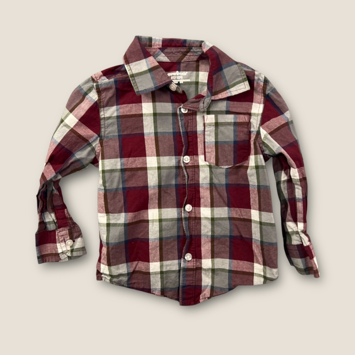 Osh Kosh, Garanimals Plaid Flannel Button Up Shirts, Pack of 2, 3