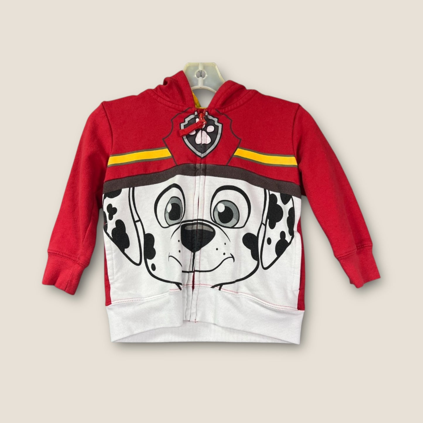 Paw Patrol Red, White, Orange Paw Patrol Zipped Up Hoodie, 3