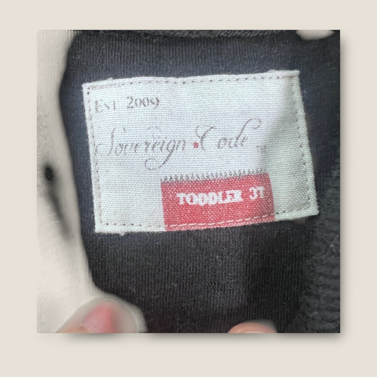 Sovereign Code and Wonder Nation Red and Grey Striped / Grey and Black Crew Neck and Zippered Sweat Shirts, 3