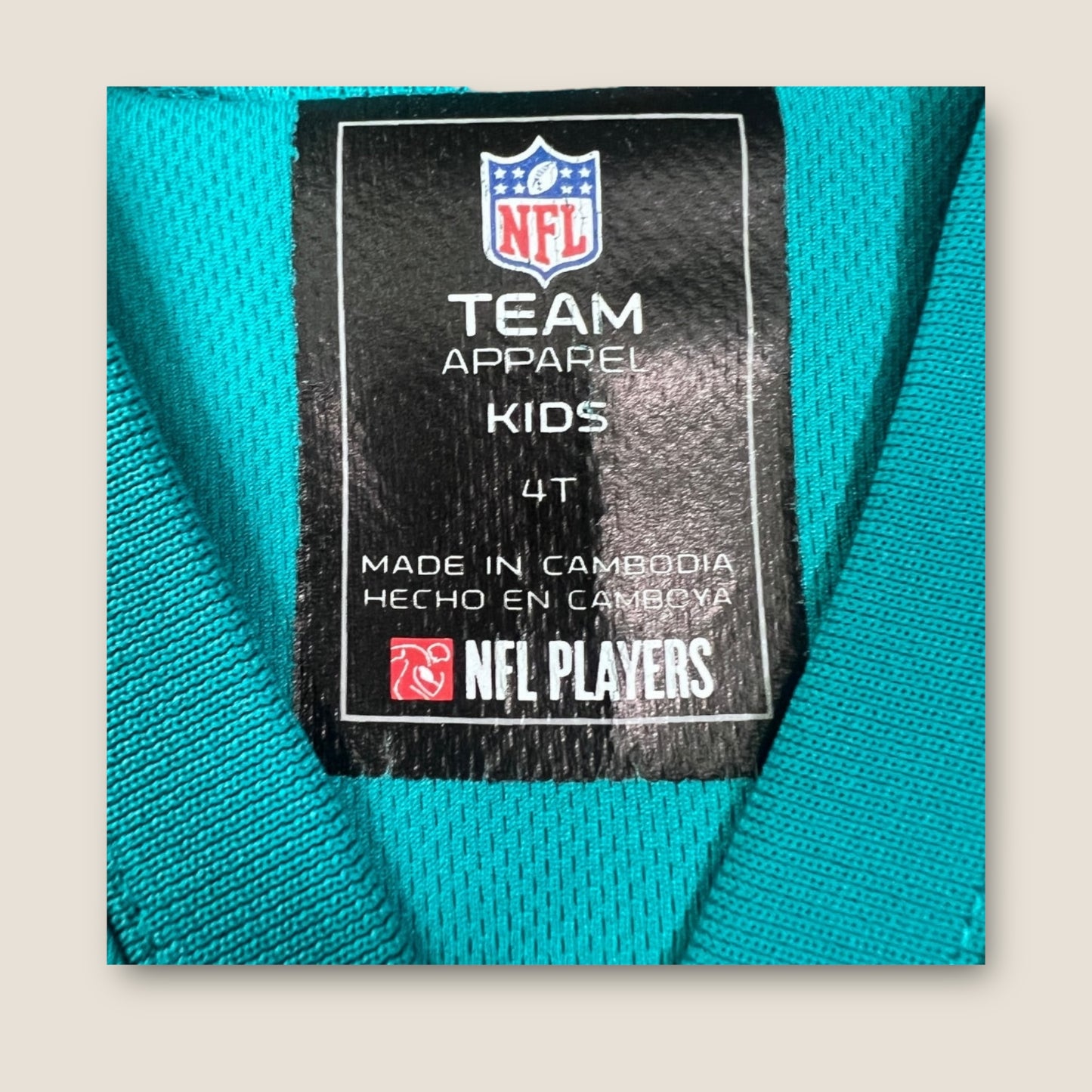 NFL Teal / Dolphins Short Sleeve Jersey, 4