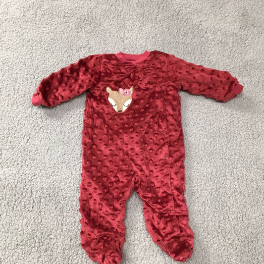 baby Gear Maroon Maroon 1Pcs Outfit, 3m