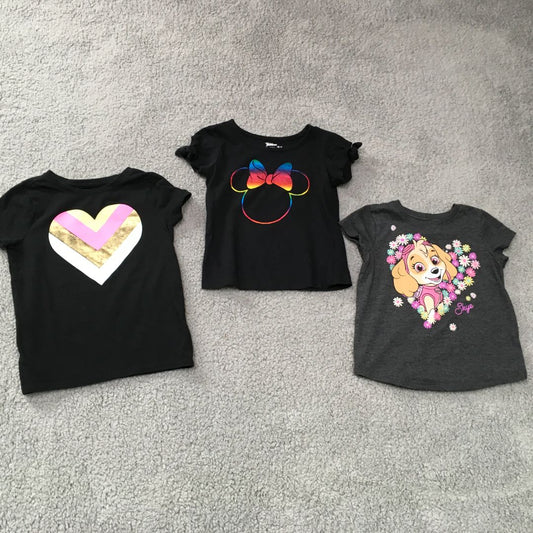 Mixed Black 3pack Themed Tees, 4