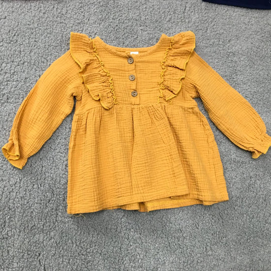 Unbranded Yellow Yellow Long Sleeve shirt, 4