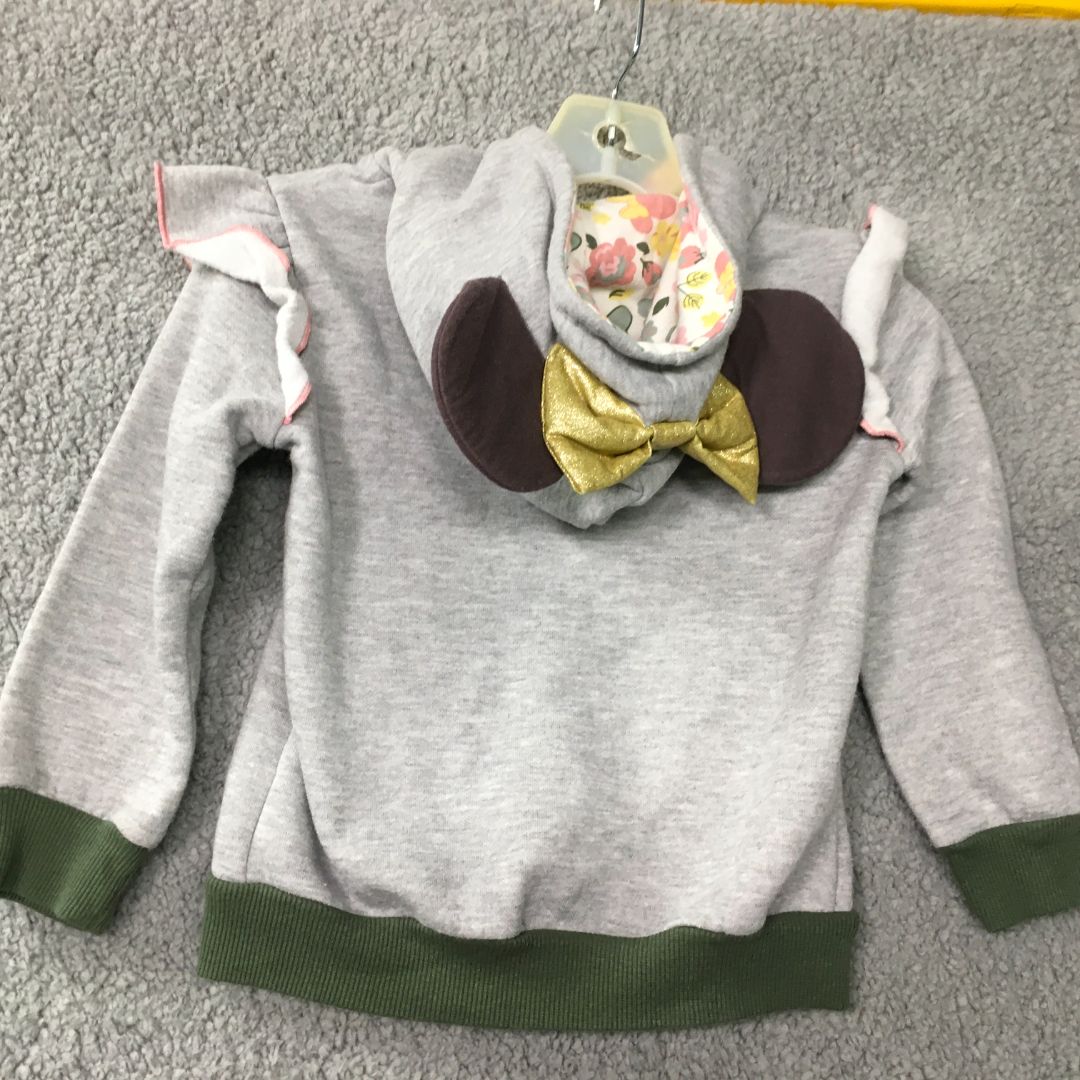 Disney Gray Minnie Mouse Gray Hoodie, 4