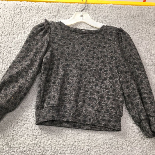 Jessica Simpson Gray Gray Fuzzy Long Sleeve Tee, 4