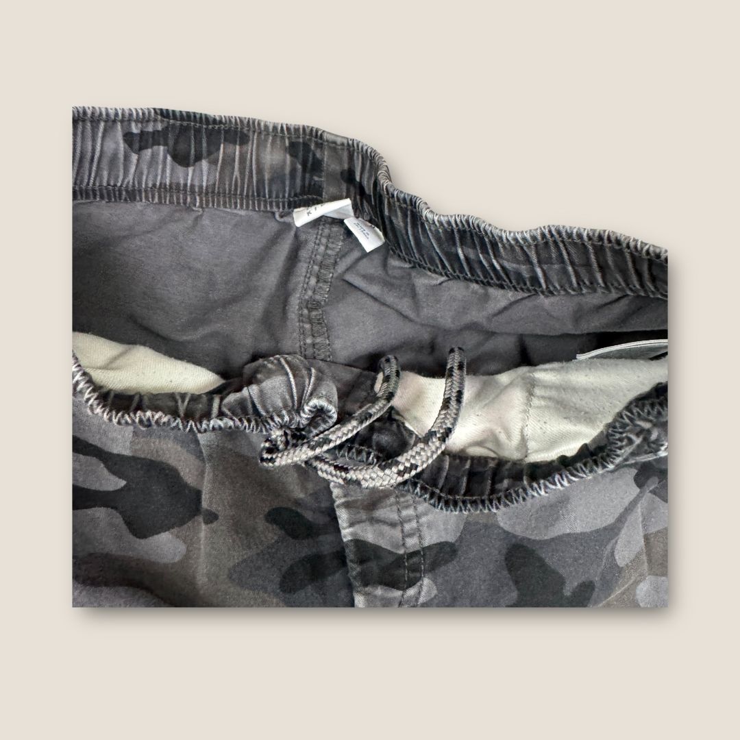 Gap KIds Black, Army Green, and Camo Joggers Set of 3, 7