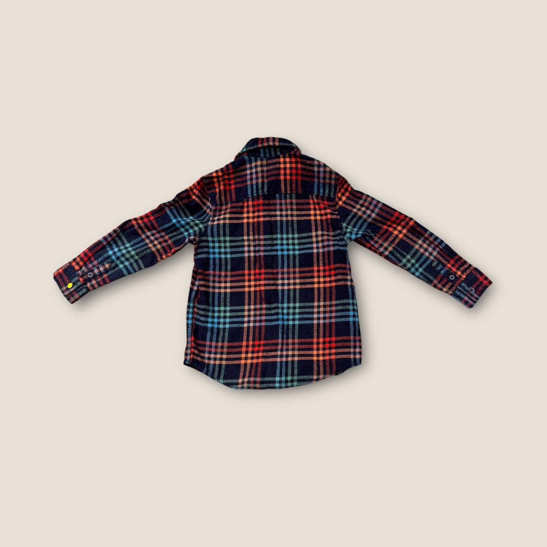 Gymboree Multi Colored Plaid Button Shirt, 5