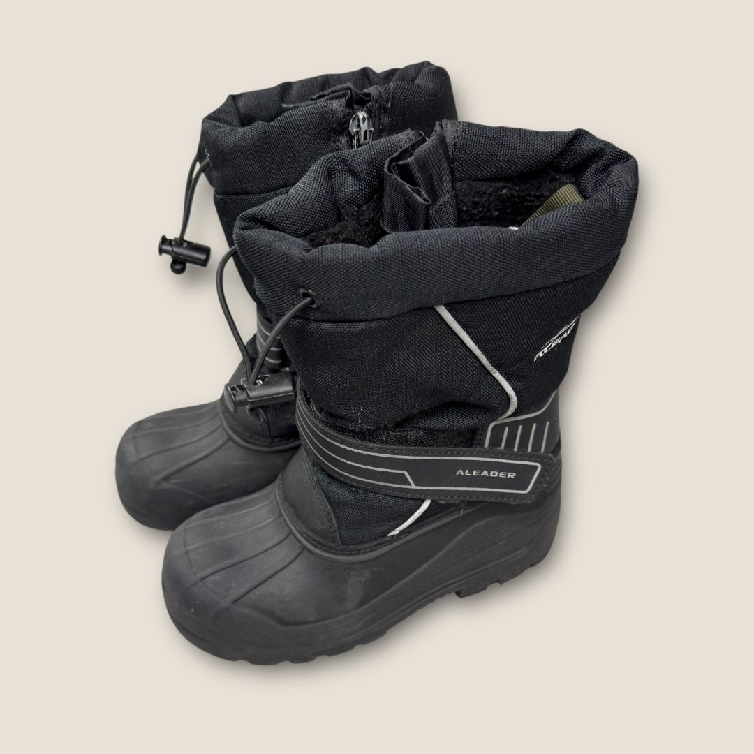 ALeader Black and Gray Snow Boots, 12