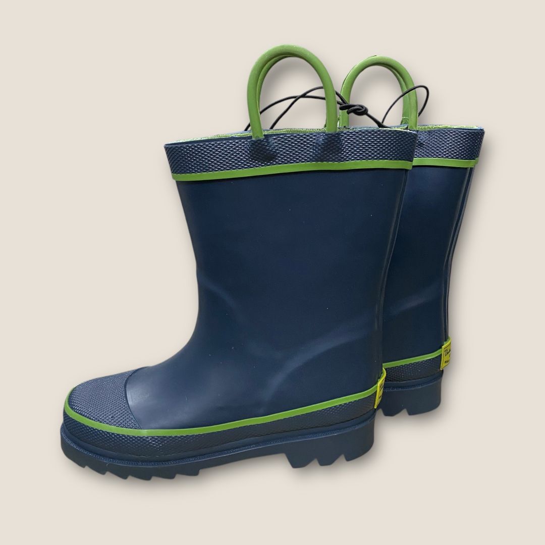 *NEW WITH TAGS Western Chief Kids Blue and Green Rain Boots, 10