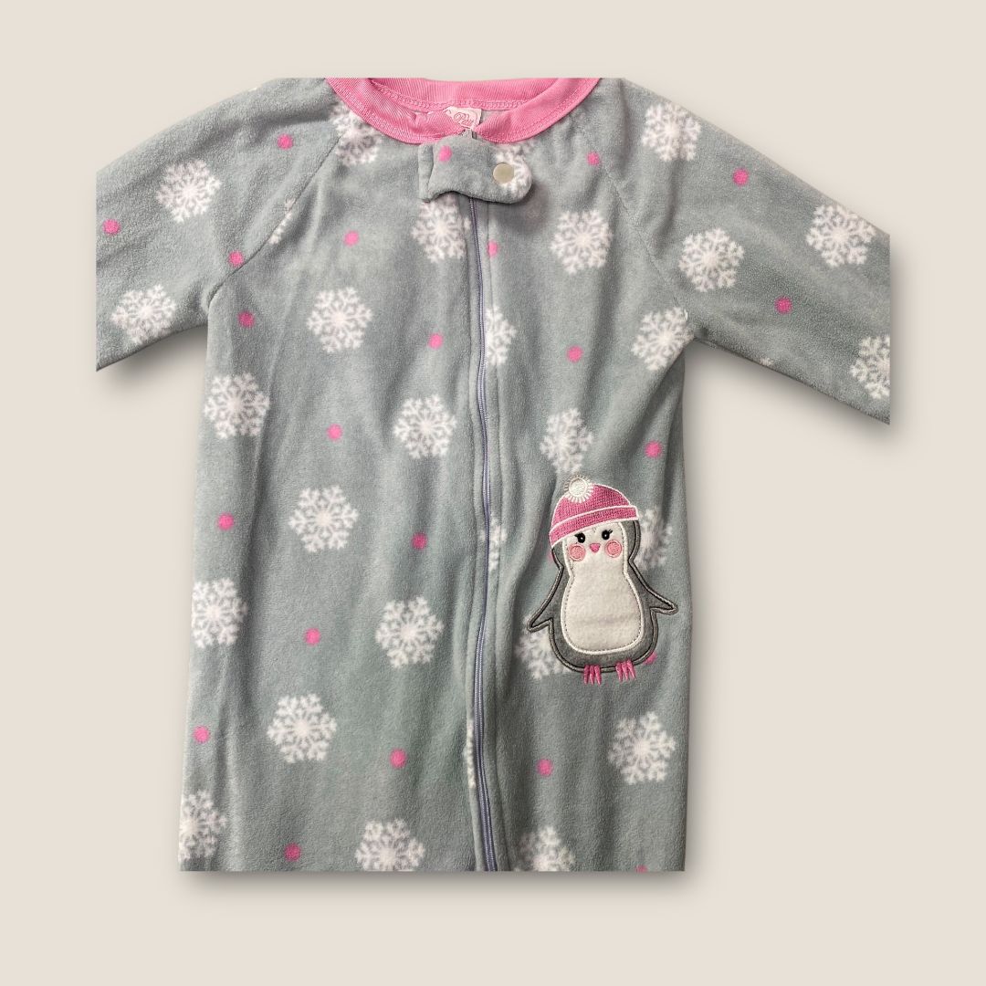 Mon Petit Gray and Pink 1 Pc PJ, 3