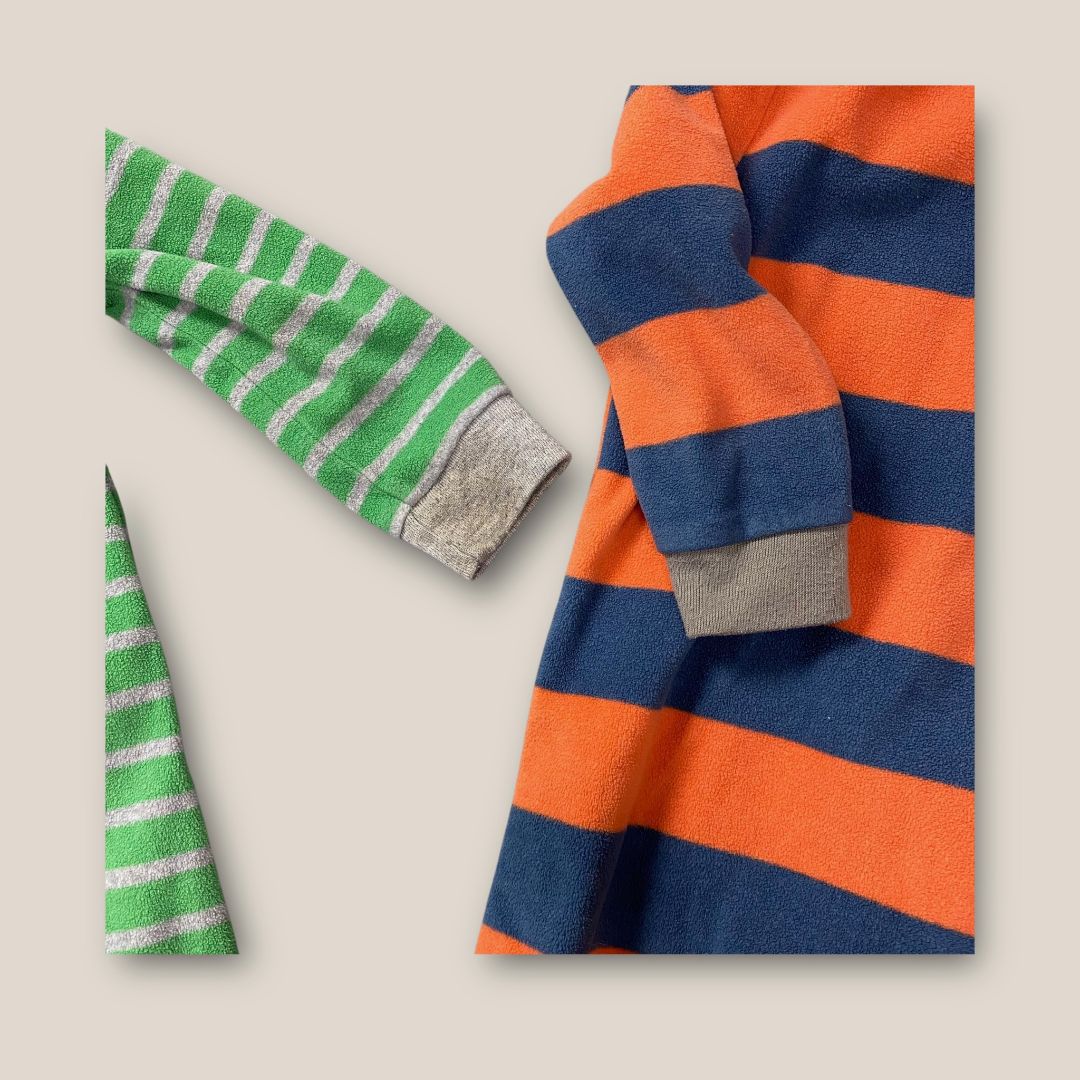 Carter's Orange and Green Fleece PJs Set of 2, 2