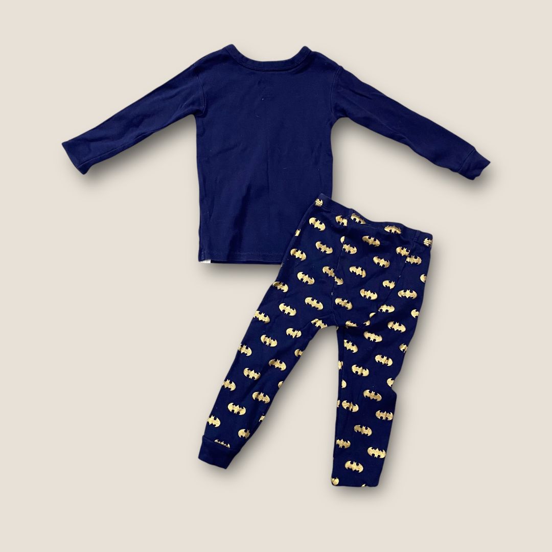 Baby Gap/DC Blue and Gold Batman 2 pc PJs, 2