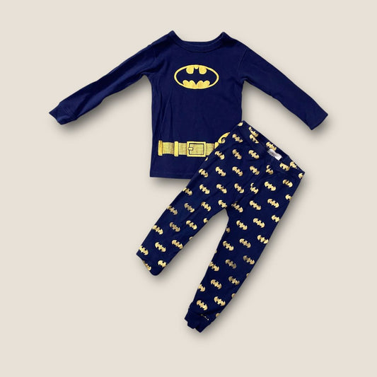 Baby Gap/DC Blue and Gold Batman 2 pc PJs, 2