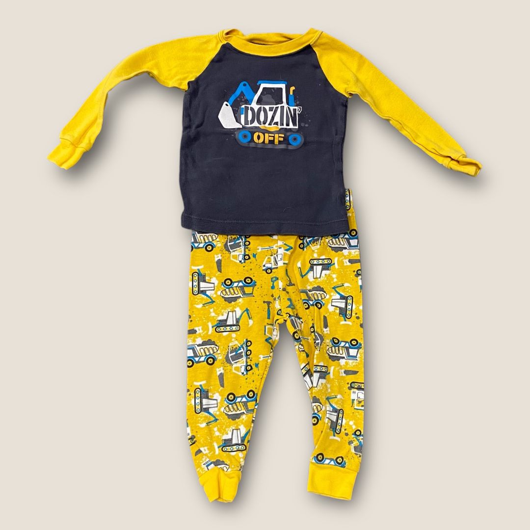 wonder nation Yellow 2pcs pjs , 18m