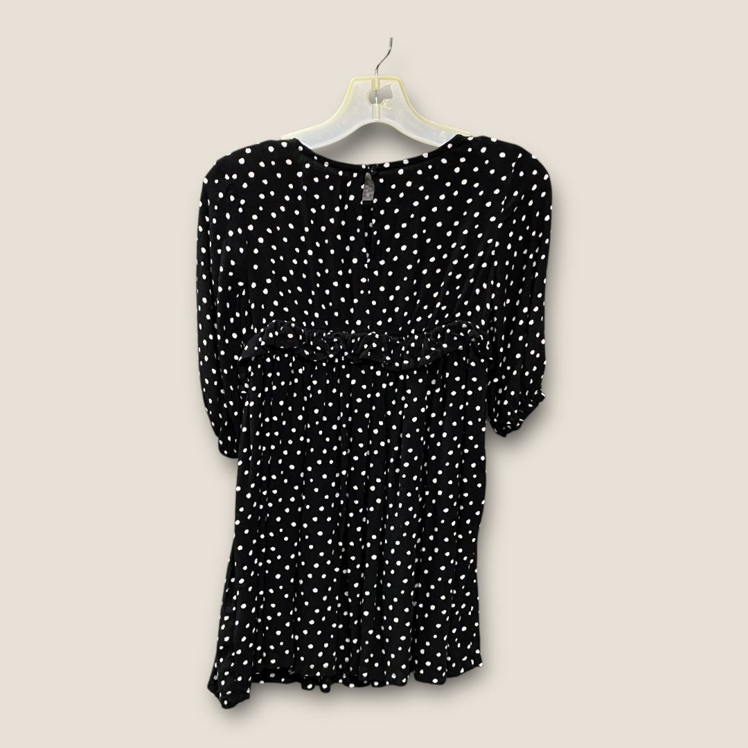 Old NAvy Black Black  with white Dots Dress, 4