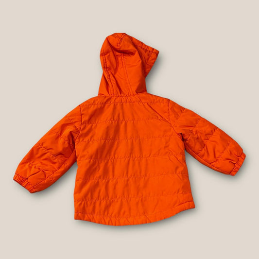 Eddie Bauer Orange Zipper front Pull Over, 24m