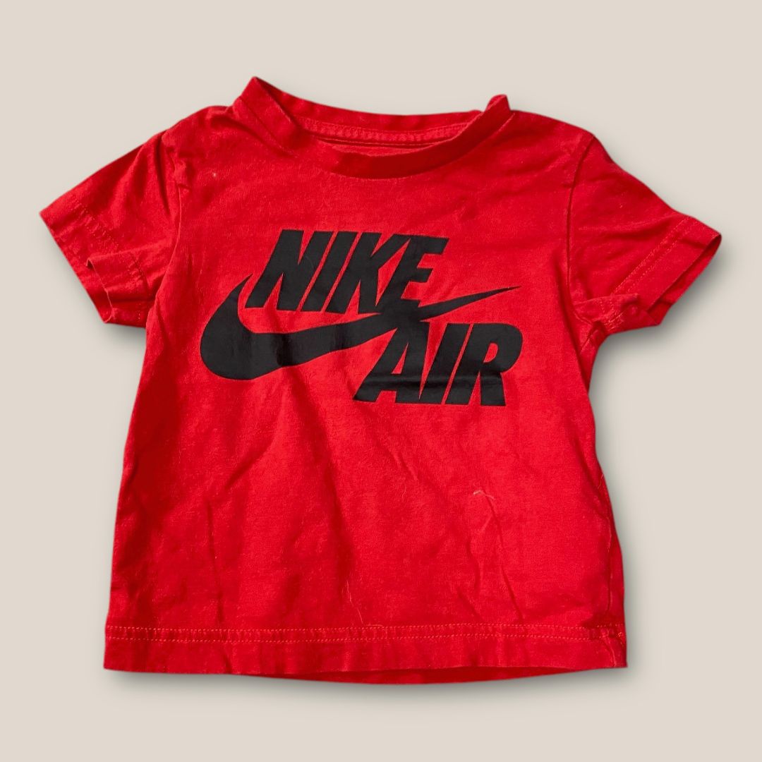 Nike Red Nike Tee Shirt with Black Nike Symbol, 2