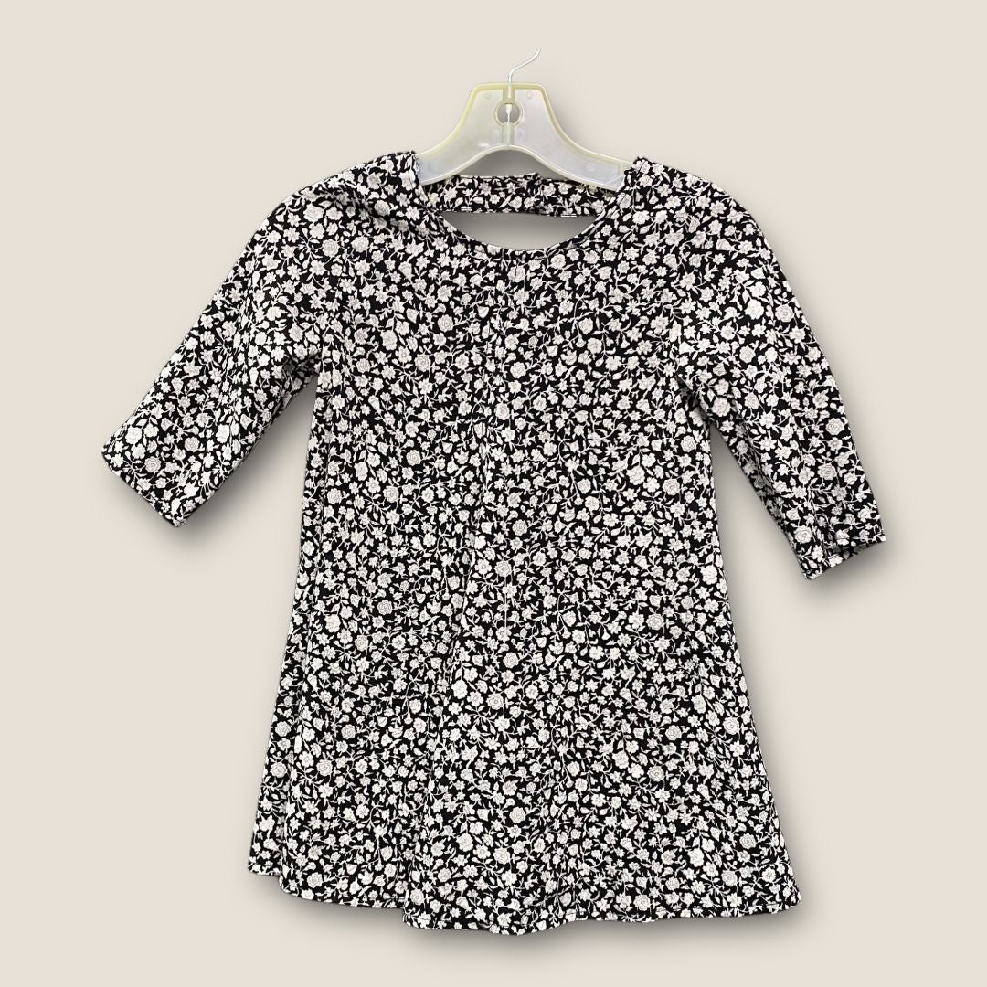 Old Navy black Black and white flower dress, 4