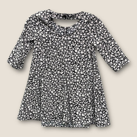 Old Navy black Black and white flower dress, 4