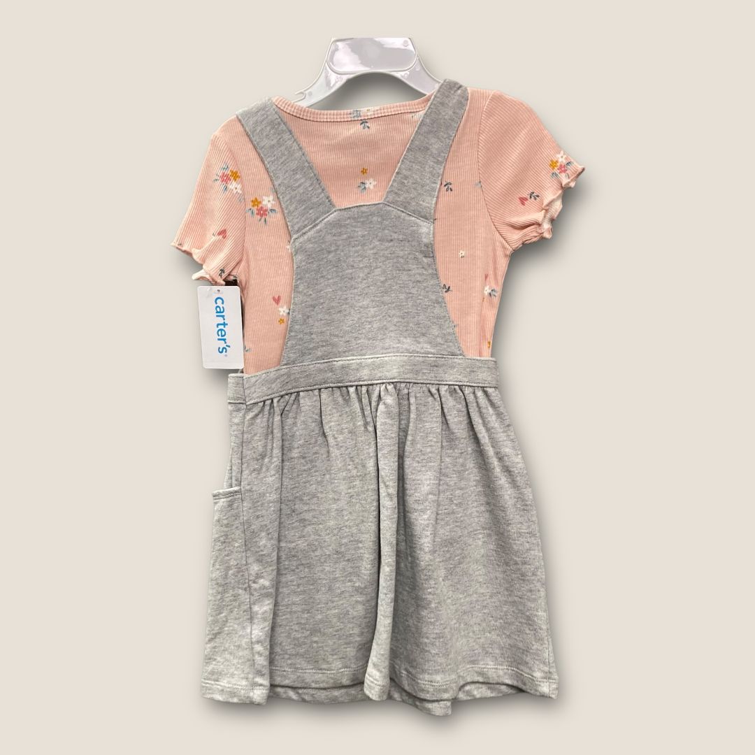 Carter Pink and Grey New with Tags 2 pcs overall dress, 4