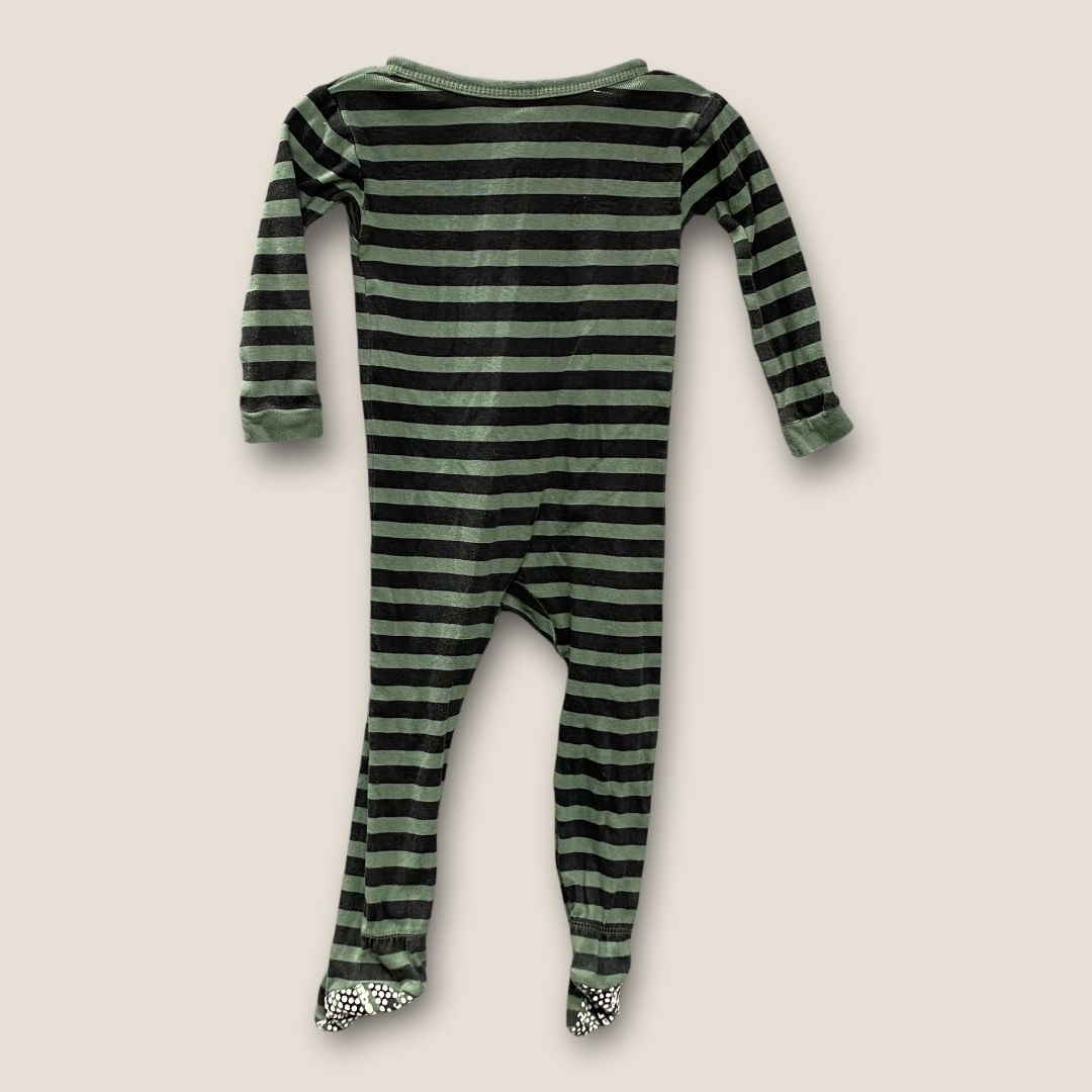 Carter Green green and Black Pj, 12m